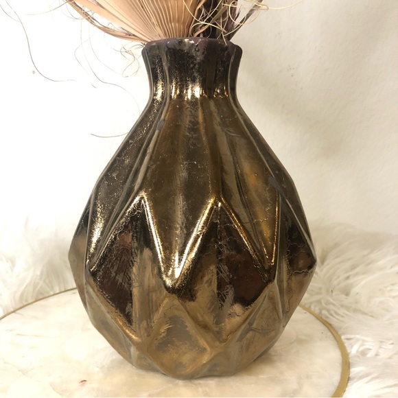 Copper Brown Geo Bottle Vase - Picture 6 of 6